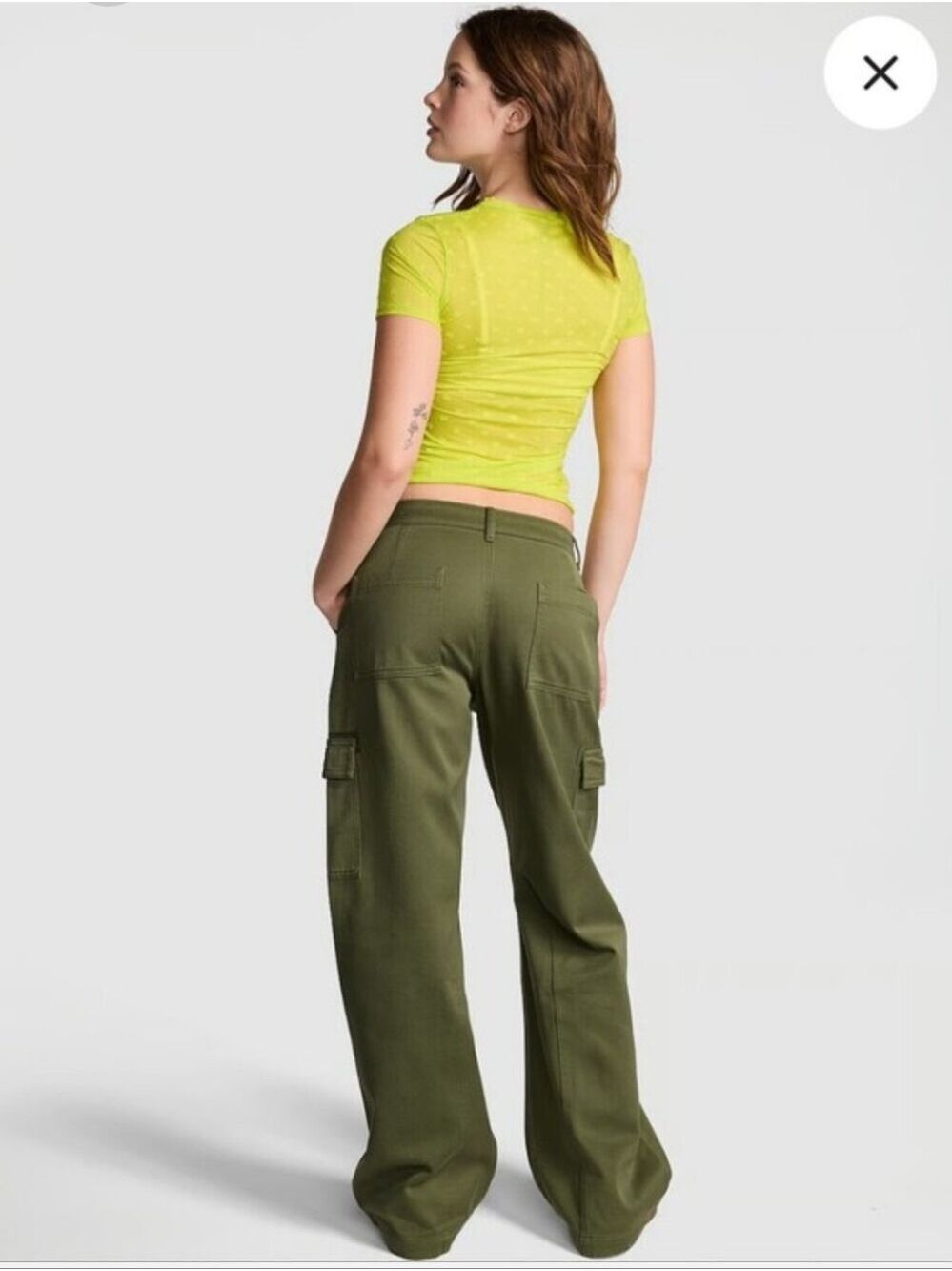 Nwt PINK Utility Cargo Pants Size S/P - Picture 2 of 7